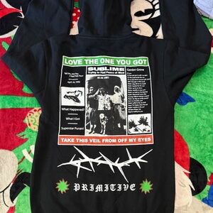 Primitive x Sublime 2 sided hoodie black size S